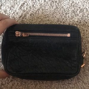 Black and rose gold Alexander wang Fumo wallet